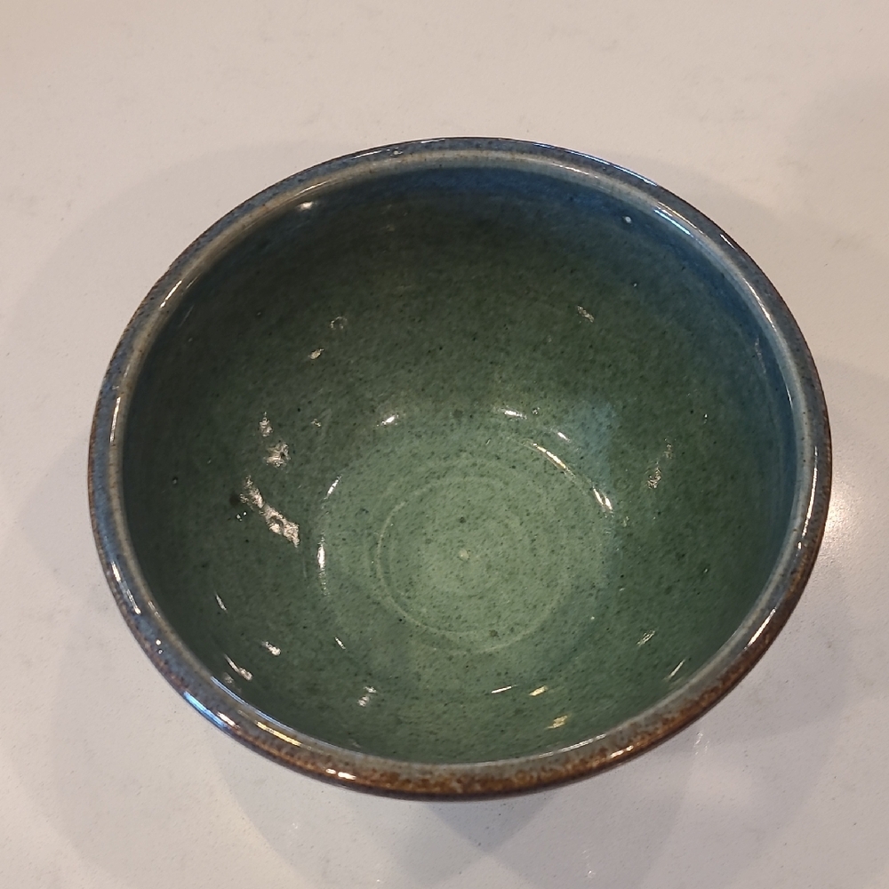 Ombre Sage Green Pottery Bowl